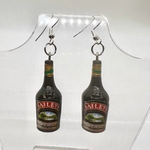 Bailey’s Liqueur Earrings - New Years Eve Party Earrings - Alcohol Earrings